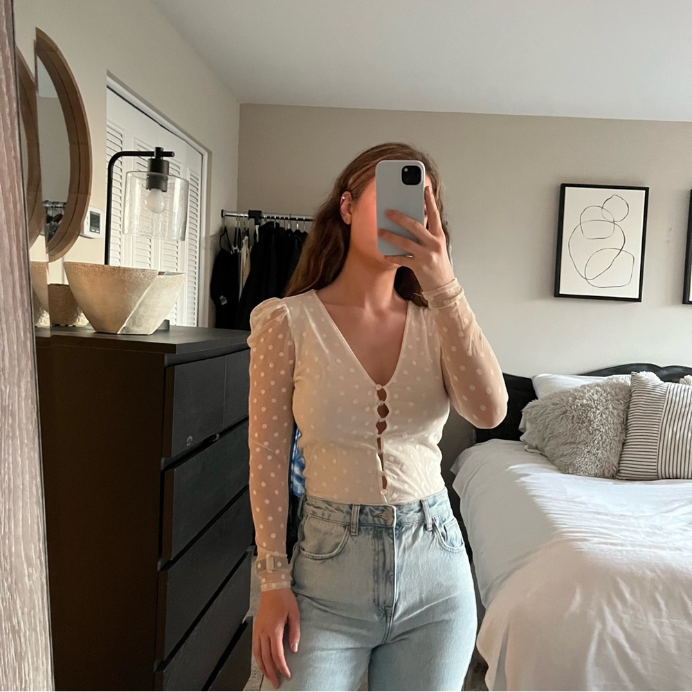 Missguided Puff Sleeve Bodysuit